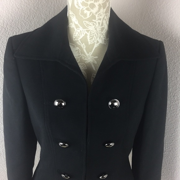 Alex Marie Black Blazer Military Style 4P PetiteY2K - Picture 2 of 8